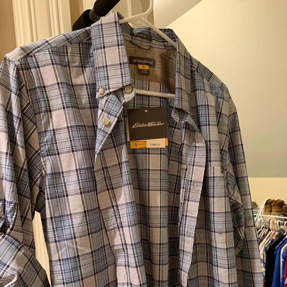 Eddie Bauer Plaid Button Down
